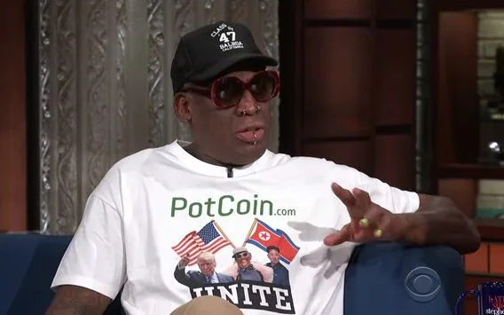 Dennis Rodman in Late Show with Steve Colbert