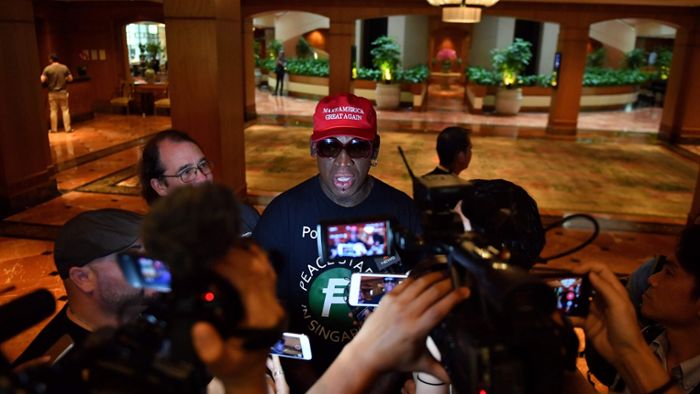 Dennis Rodman in press conference